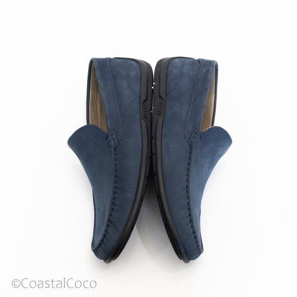 ECCO Men's Classic Moc 2.0 Driving Shoes Blue Leather Loafers Size 41 (US 7–7.5) - Picture 9 of 12